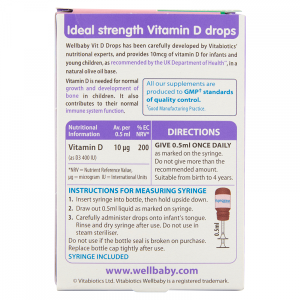 Wellbaby Vitamin D Drops 30ml