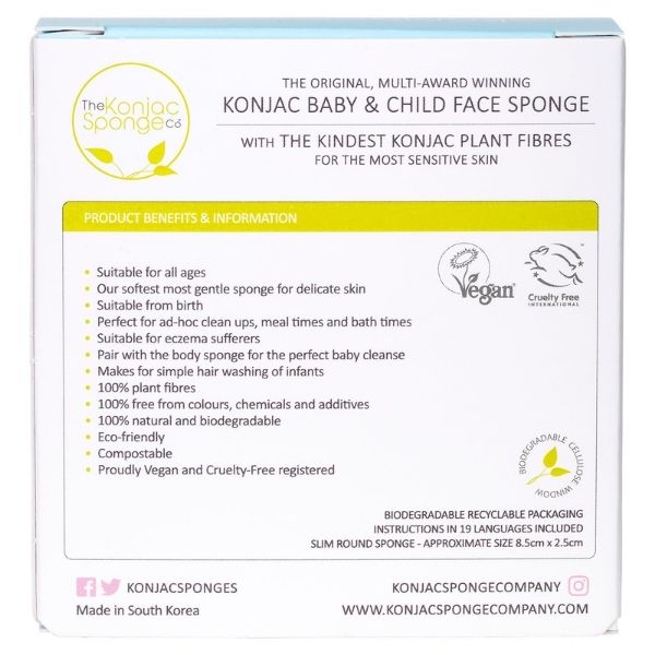 PREMIUM KONJAC BABY AND CHILD FACE SPONGE